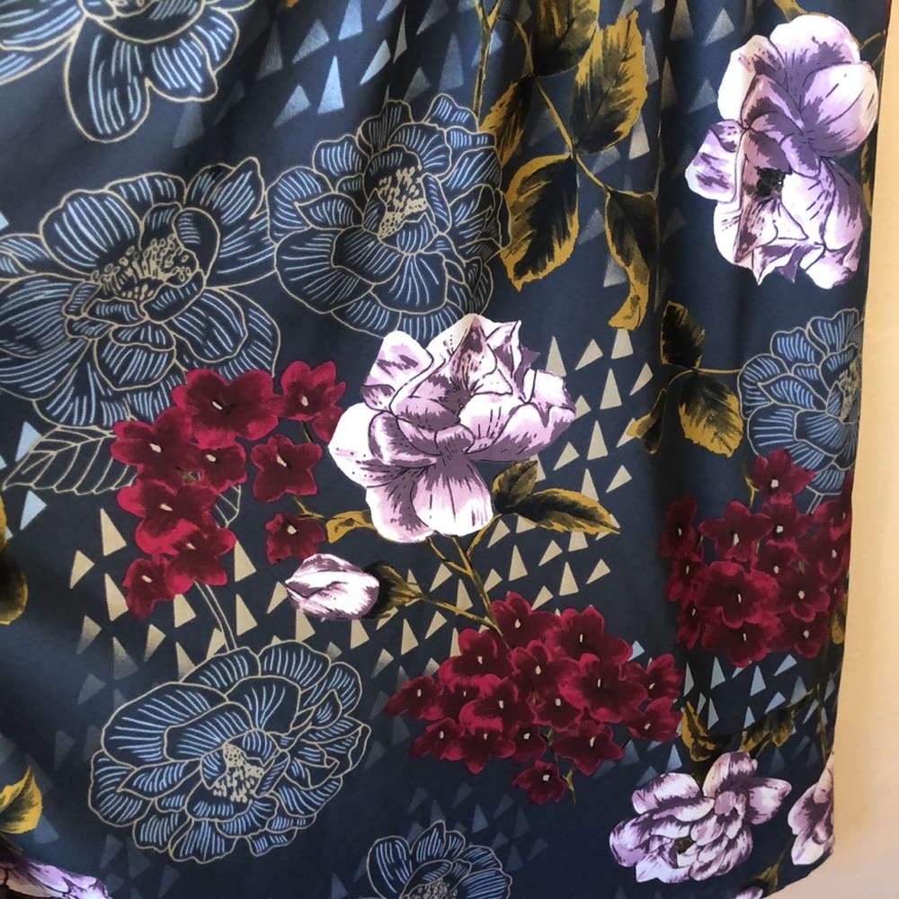 EVERLY High Neck Halter Midi Floral Dress Size Large - Picture 13 of 15